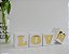 Kit 04 Enfeite Love Dourado Decoração Quarto Casa Prateleira - Imagem 4