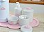 Kit Higiene Bandeja Nuvem Rosa Térmica 500ml Potes Gel Bebê - Imagem 2