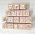 Kit 11 Cubos Decorativo Nome Bebê Bancada Prateleira Letra Dourado - Imagem 3
