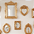 Kit 10 Molduras Resina Espelho Parede Colorido Decoração Casa 10 Pç - Imagem 10