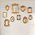 Kit 10 Molduras Resina Espelho Parede Colorido Decoração Casa 10 Pç - Imagem 7