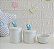 Kit Higiene Porcelana Bebê Maternidade Bancada Diversos Temas - Azul Bebê - Imagem 6