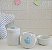 Kit Higiene Porcelana Bebê Maternidade Bancada Diversos Temas - Azul Bebê - Imagem 1