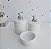Kit Higiene Porcelana Bebê Maternidade Bancada Diversos Temas - Prata - Imagem 7