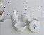 Kit Higiene Porcelana Bebê Maternidade Bancada Decoração Meninos - Azul Bebê - Imagem 8