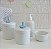 Kit Higiene Porcelana Bebê Maternidade Bancada Decoração Meninos - Azul Bebê - Imagem 4