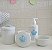 Kit Higiene Porcelana Bebê Maternidade Bancada Decoração Meninos - Azul Bebê - Imagem 1