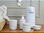 Kit Higiene Porcelana Bebê Maternidade Bancada Unissex + Garrafa Térmica 500ml - Imagem 5