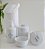 Kit Higiene Porcelana Bebê Maternidade Bancada Prata Temas Baby Decoração + Garrafa Térmica 500ml - Imagem 7