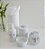 Kit Higiene Porcelana Bebê Maternidade Bancada Prata Temas Baby Decoração + Garrafa Térmica 500ml - Imagem 6