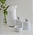 Kit Higiene Porcelana Bebê Maternidade Decoração Bancada Prata Temas Baby + Garrafa Térmica 500 ml - Imagem 1