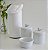 Kit Higiene Porcelana Bebê Maternidade Decoração Bancada Prata Temas Baby + Garrafa Térmica 500 ml - Imagem 2