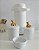 Kit Higiene Porcelana Bebê Maternidade Bancada Temas Dourado Decoração + Garrafa Térmica 500ml - Imagem 8