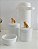 Kit Higiene Porcelana Bebê Maternidade Bancada Temas Dourado Decoração + Garrafa Térmica 500ml - Imagem 7