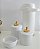 Kit Higiene Porcelana Bebê Maternidade Bancada Temas Dourado Decoração + Garrafa Térmica 500ml - Imagem 5