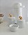Kit Higiene Porcelana Bebê Maternidade Bancada Temas Dourado Decoração + Garrafa Térmica 500ml - Imagem 3