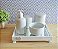 Kit Higiene Bandeja Porcelana Bebe Decoração Unissex Coração + Barato - Imagem 1