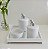 Kit Higiene Porcelana Bebê Bandeja Maternidade  Ursa - Imagem 2