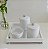 Kit Higiene Porcelana Bebê Bandeja Maternidade Flor - Imagem 2