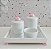 Kit Higiene Porcelana Bebê Bandeja Maternidade  Nuvem - Imagem 2