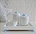 Kit Higiene Porcelana Bebê Bandeja Maternidade  Nuvem - Imagem 1
