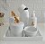 Kit Higiene Porcelana Bebê Térmica Bandeja Banho Ursa - Imagem 3
