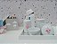 Kit Higiene Porcelana Bebê Térmica Bandeja Flor de Liz - Imagem 3