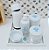 Kit Higiene Porcelana Bebê Térmica Bandeja Flor de Liz - Imagem 4