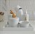 Kit Higiene Porcelana Bebê Térmica Potes Bandeja Banho Urso - Imagem 2