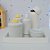Kit Higiene Porcelana Bebê Térmica Bandeja Nuvem - Imagem 2
