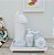 Kit Higiene Bebê Porcelana Térmica Bandeja Flor de Liz - Imagem 3