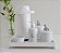 Kit Higiene Bebê Porcelana Térmica Bandeja Banho Ursa - Imagem 2