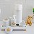Kit Higiene Bebê Porcelana Térmica Bandeja Banho Coroa - Imagem 1