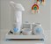 Kit Higiene Bebê Porcelana Térmica Bandeja Banho Coroa - Imagem 4