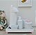Kit Higiene Bebê Porcelana Térmica Bandeja Banho Nuvem - Imagem 2