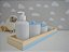 Kit Higiene Bebê Porcelana Pinus Montessoriano Banho Bancada Decoração - Imagem 5