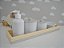 Kit Higiene Bebê Porcelana Pinus Montessoriano Banho Bancada Decoração - Imagem 2
