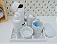 Kit Higiene Bebê Banho K065 Branco Completo Moderno Potes - Imagem 4