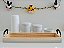 Kit Higiene Porcelana Bebê Pinus C/alça Faixa Cores Bancada Decoração - Imagem 5