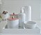 Kit Higiene Porcelana Bebê Bandeja Espelho Mdf Cuidados Bebê - Imagem 6