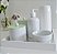 Kit Higiene Porcelana Bebê Bandeja Espelho Mdf Cuidados Bebê - Imagem 4