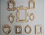 Kit 10 Molduras Dourado Quadros Resina Parede Decoração D223 - Imagem 5