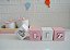 Kit 3 Cubos Bebê Quarto Espelho Personalizado Decoração Prata - Imagem 4