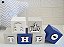 Kit 5 Cubos Prata Enfeite Nome Baby Bancada Maternidade Dado - Imagem 3