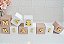 Kit 10 Cubos Dourado Enfeite Bebê Quarto Infantil Parede Nicho - Imagem 2