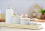 Kit Higiene Porcelana Bebê Maternidade Poá Rosa Bancada K066 - Imagem 2