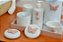 Kit Higiene Bebê Porcelana Térmica Bandeja Banho Borboleta - Rose - Imagem 3