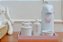 Kit Higiene Bebê Porcelana Térmica Bandeja Banho Borboleta - Rosa - Imagem 6