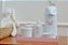 Kit Higiene Bebê Porcelana Térmica Bandeja Banho Borboleta - Rosa - Imagem 5