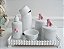 Kit Higiene Porcelana Bebê Rosa Bandeja Perola Térmica Baby Decoração - Imagem 7